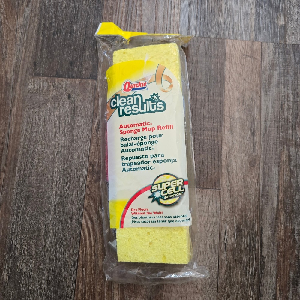 Quickie Sponge Mop Refill  Yellow Type S Clean Results 0442CR Super Cell